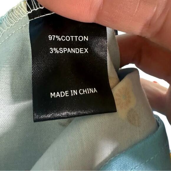 Voodoo Vixen Rockabilly 50s Swing Dress Blue Cat Print Retro Pinup Flair Size S - Picture 13 of 13